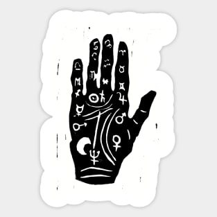 Crude Magic Block Print Sticker